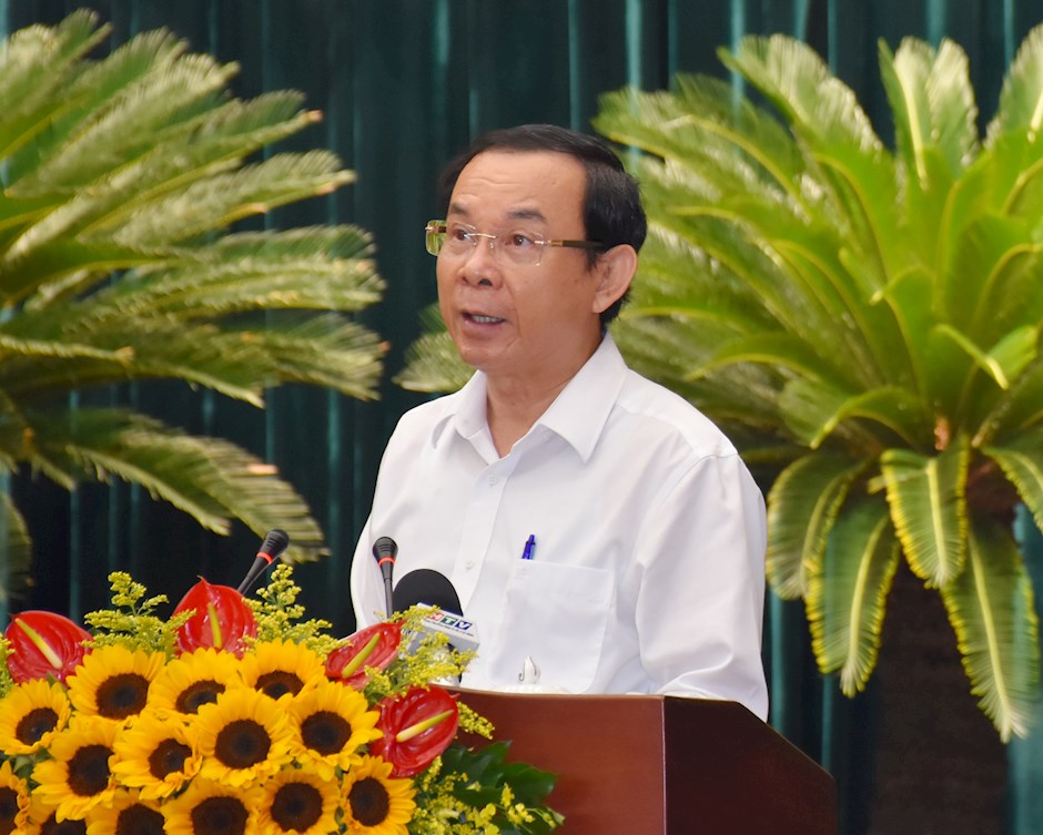 Bí thư Thành ủy Nguyễn Văn Nên phát biểu khai mạc Hội nghị .